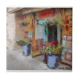 Santa Fe-deur. Tegeltje