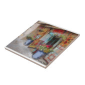 Santa Fe-deur. Tegeltje (Zijkant)