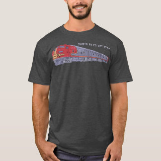 Santa Fe F3 Set 1948 Carbody Locomotive Train T-shirt