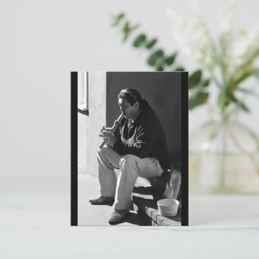 Santa Fe Flutist Briefkaart (Staand voorkant)