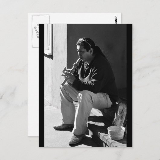 Santa Fe Flutist Briefkaart (Voorkant / Achterkant)