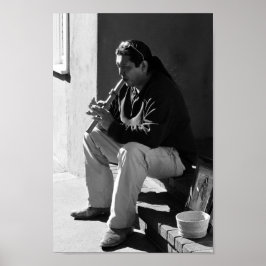 Santa Fe Flutist Poster