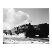 Santa Fe Freight Train Leaving Chicago - 1943