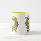 Santa Fe Gallery Cool Travel Art Slogan Tweekleurige Koffiemok (Center)