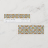 Santa Fe Geometric Tegel Pattern Mini Visitekaartje (Voorkant / Achterkant)