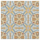 Santa Fe Geometric Tegel Pattern Stof (Close Up)