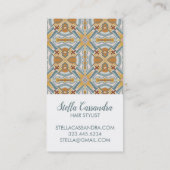 Santa Fe Geometric Tegel Pattern Visitekaartje (Achterkant)