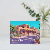 Santa Fe Historic Plaza USA Briefkaart (Staand voorkant)