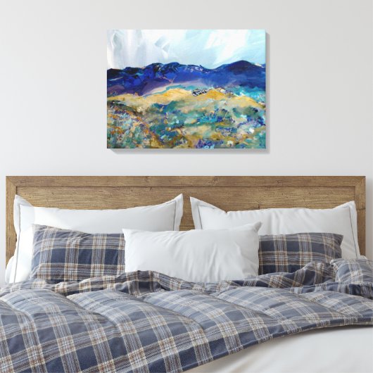 Santa Fe in augustus Canvas Afdruk (Insitu (Slaapkamer))