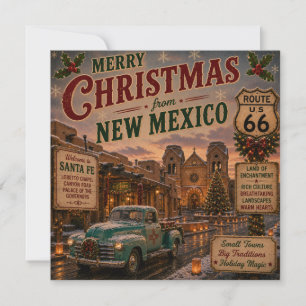 Santa Fe Kerstgroet Route 66