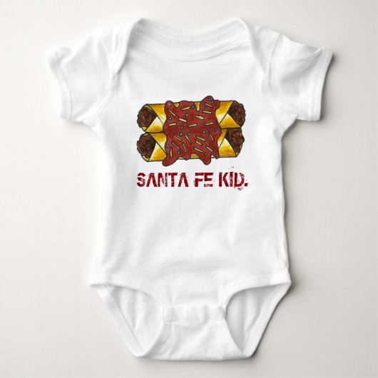 Santa Fe Kind New Mexico NM Enchiladas Foodie Romper (Voorkant)