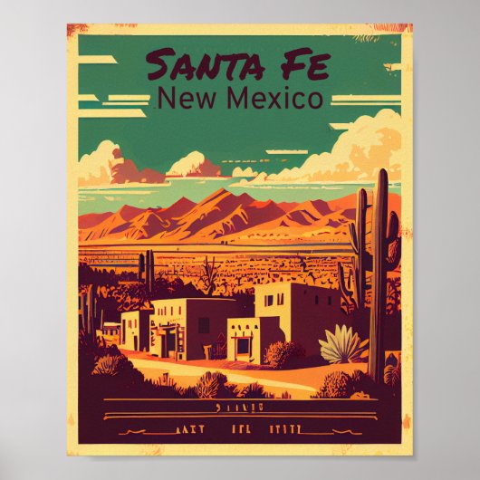 Santa Fe  Kunst Poster (Voorkant)