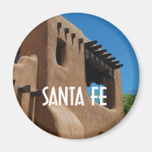 Santa Fe New Mexico Adobe Building Photo Magneet