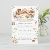 Santa Fe New Mexico Bachelorette Weekend Itinerary Kaart (Staand voorkant)