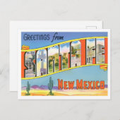 Santa Fe, New Mexico  Big Letters Briefkaart (Voorkant / Achterkant)