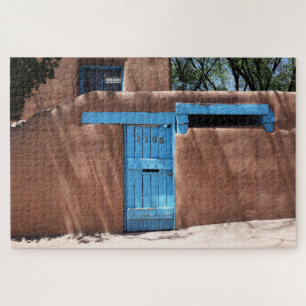 Santa Fe New Mexico Blue Schilderachtig deur Legpuzzel