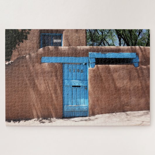 Santa Fe New Mexico Blue Schilderachtig deur Legpuzzel (Horizontaal)