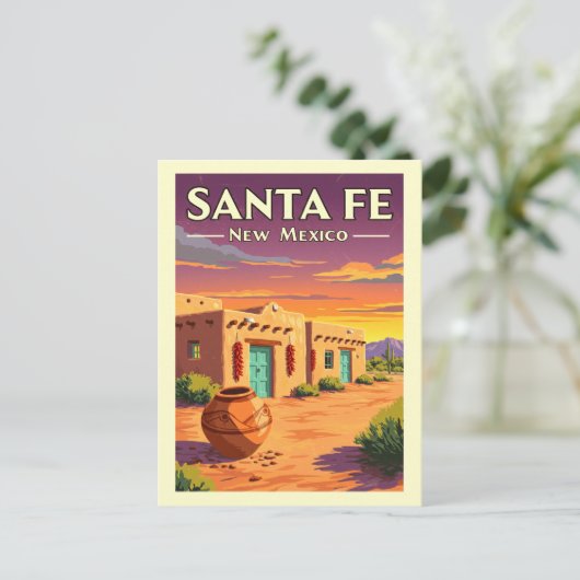 Santa Fe New Mexico Briefkaart (Staand voorkant)