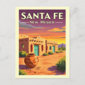 Santa Fe New Mexico Briefkaart (Voorkant)