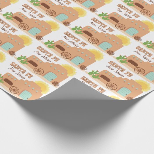 Santa Fe New Mexico Cadeaupapier (Hoek)