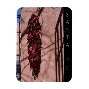 Santa Fe New Mexico Chili Ristras Schilderachtig Magneet