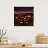 Santa Fe New Mexico Eeuwfeest Poster (Keuken)