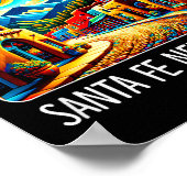 Santa Fe New Mexico - Expressionism Art -  Poster (Hoek)