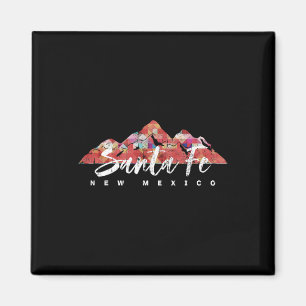 Santa Fe New Mexico Familie Reizen Wandelen Kamper Magneet