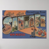 Santa Fe, New Mexico - Grote Letter-scènes 2 Poster (Voorkant)