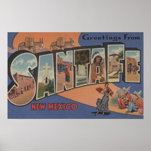 Santa Fe, New Mexico - Grote Letter-scènes 2 Poster (Voorkant)