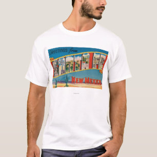 Santa Fe, New Mexico - Grote Letter-scènes 2 T-shirt