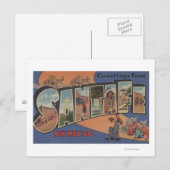 Santa Fe, New Mexico - Grote Letter-scènes Briefkaart (Voorkant / Achterkant)