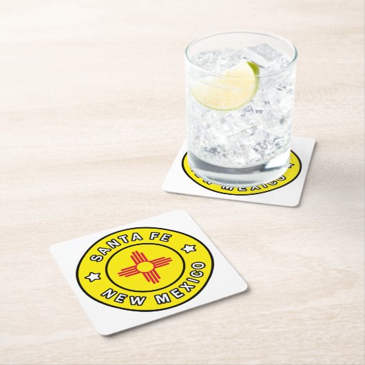 Santa Fe New Mexico Kartonnen Onderzetters (Insitu)