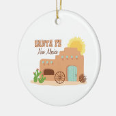 Santa Fe New Mexico Keramisch Ornament (Links)