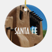 Santa Fe New Mexico Keramisch Ornament (Achterkant)