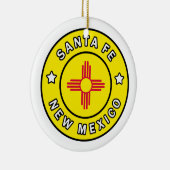 Santa Fe New Mexico Keramisch Ornament (Rechts)