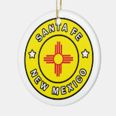 Santa Fe New Mexico Keramisch Ornament (Links)