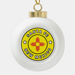 Santa Fe New Mexico Keramische Bal Ornament