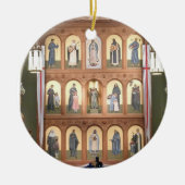 Santa Fe New Mexico kerstversiering Keramisch Ornament (Voorkant)
