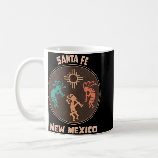 Santa Fe New Mexico Kokopelli Vacation Souvenir  Koffiemok (Links)