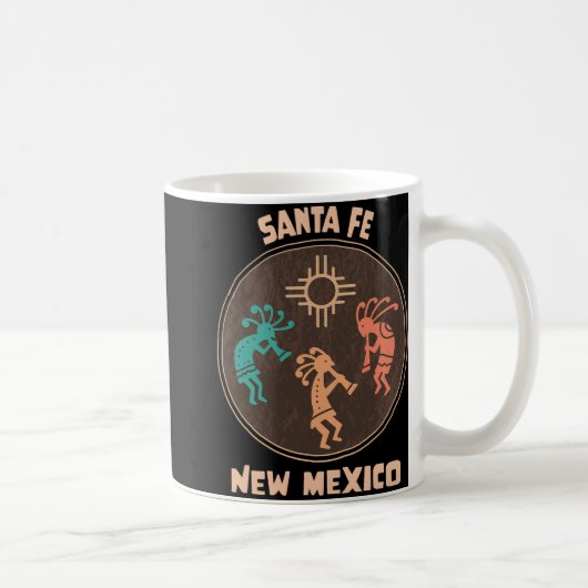 Santa Fe New Mexico Kokopelli Vacation Souvenir  Koffiemok (Rechts)