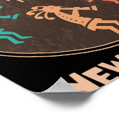 Santa Fe New Mexico Kokopelli Vacation Souvenir  Poster (Hoek)