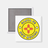 Santa Fe New Mexico Magneet (Voorkant / Achterkant)