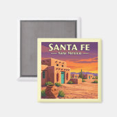  Santa Fe New Mexico Magneet (Voorkant / Achterkant)