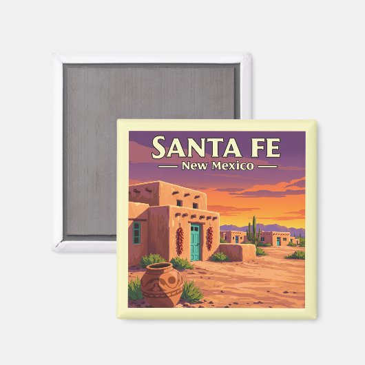  Santa Fe New Mexico Magneet (Voorkant / Achterkant)