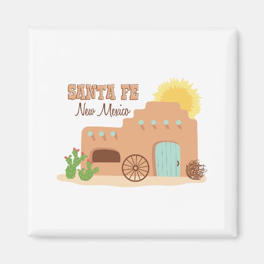 Santa Fe New Mexico Magneet (Voorkant)