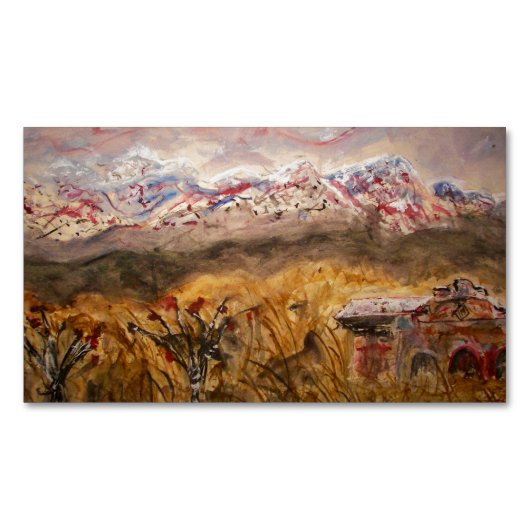 Santa Fe New Mexico Magnetisch Visitekaartje (Voorkant)