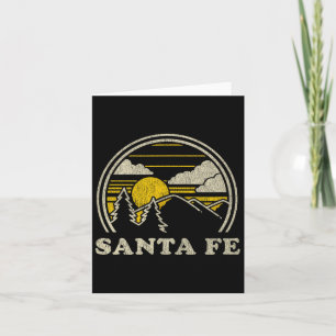 Santa Fe New Mexico NM T Shirt  Wandelberg Kaart