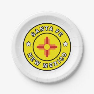 Santa Fe New Mexico Papieren Bordje