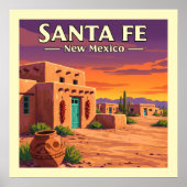  Santa Fe New Mexico Poster (Voorkant)